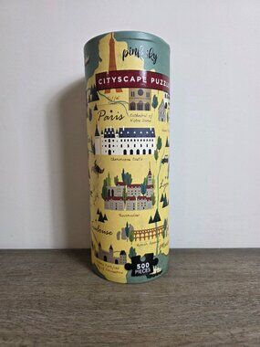 Welcome to France City Scape - 500 Piece Jigsaw Puzzle by Pink Sky